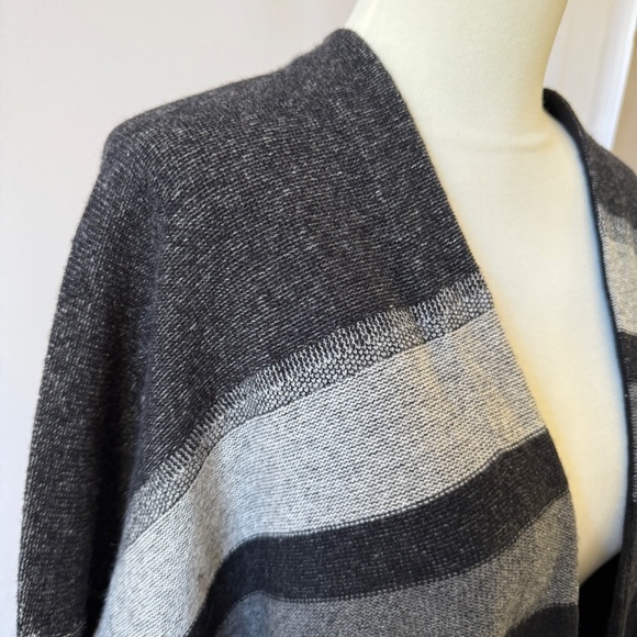 VINCE VARIEGATED OVERSIZED CARDIGAN WOOL CASHMERE CLASSIC MINIMALIST CHIC LUXE M - Picture 8 of 10